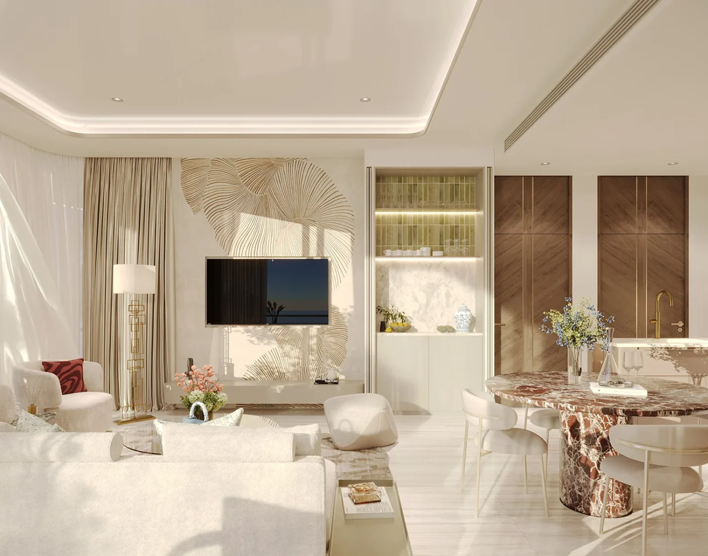 2 BHK Livingroom View 1