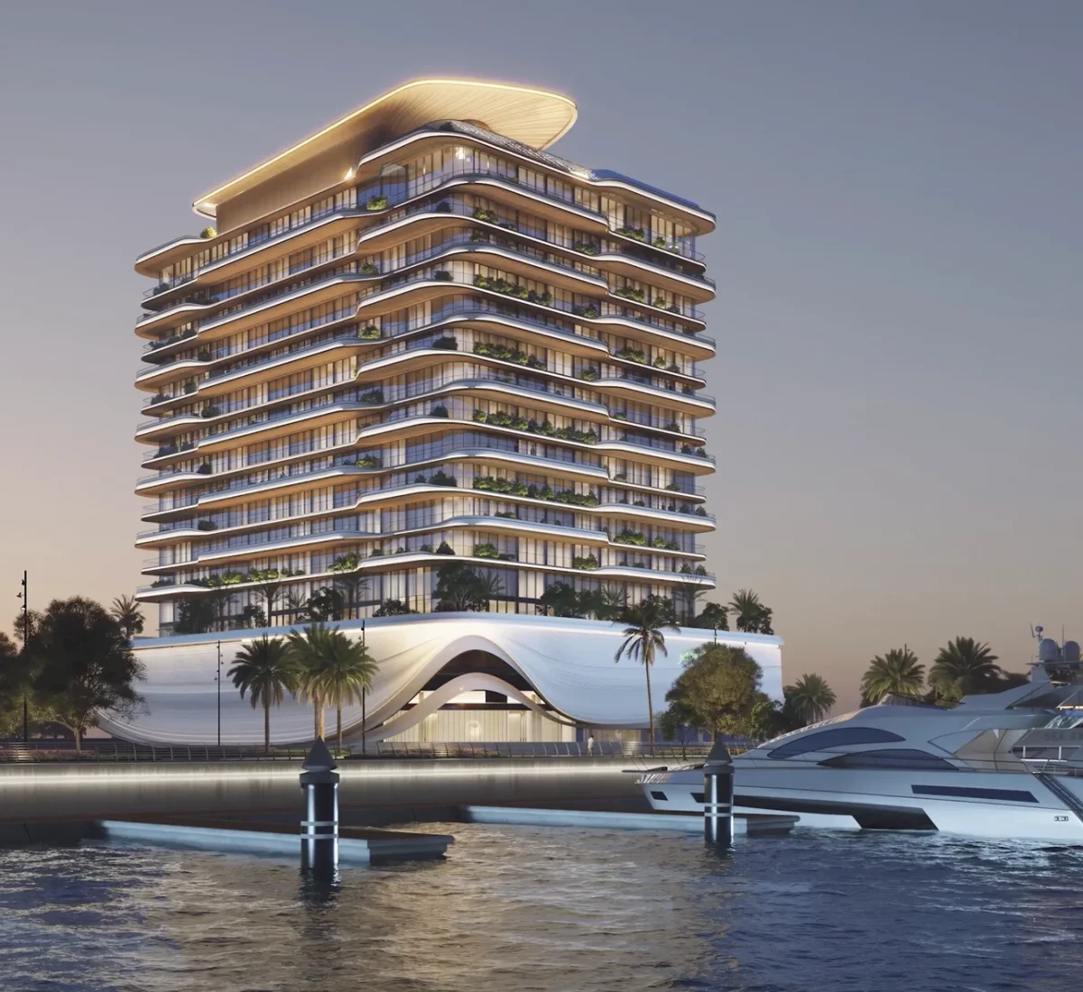 LIV OCEANSIDE Evening Marina