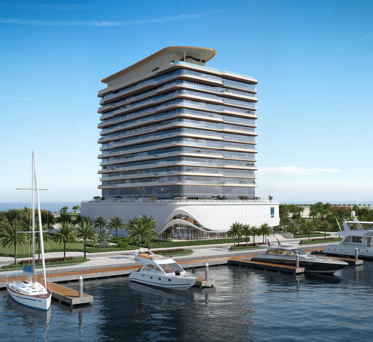 LIV OCEANSIDE Facade from Marina 2